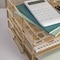 Martha Stewart Ryder 3 Tier Gold Desk Stackable Letter Tray Organizer, Steel Mesh, Tray for Files/Papers/Letters HH-OHD01-3-GLD-MS - alternate 3
